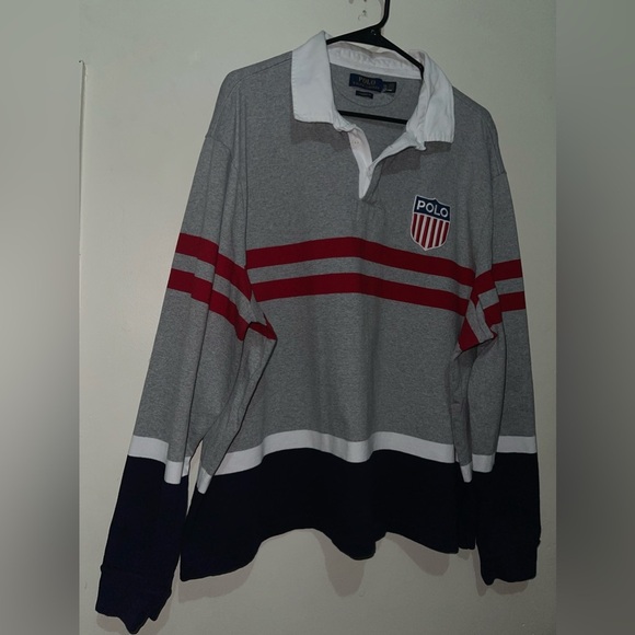 NWOT Mens Classic Fit Polo Ralph Lauren Long Sleeve pullover Polo rugby Jersey - Picture 8 of 16